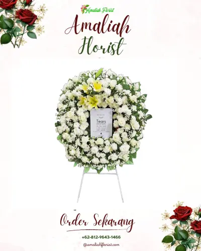 Krans Bunga Duka Cita di Mendalanwangi